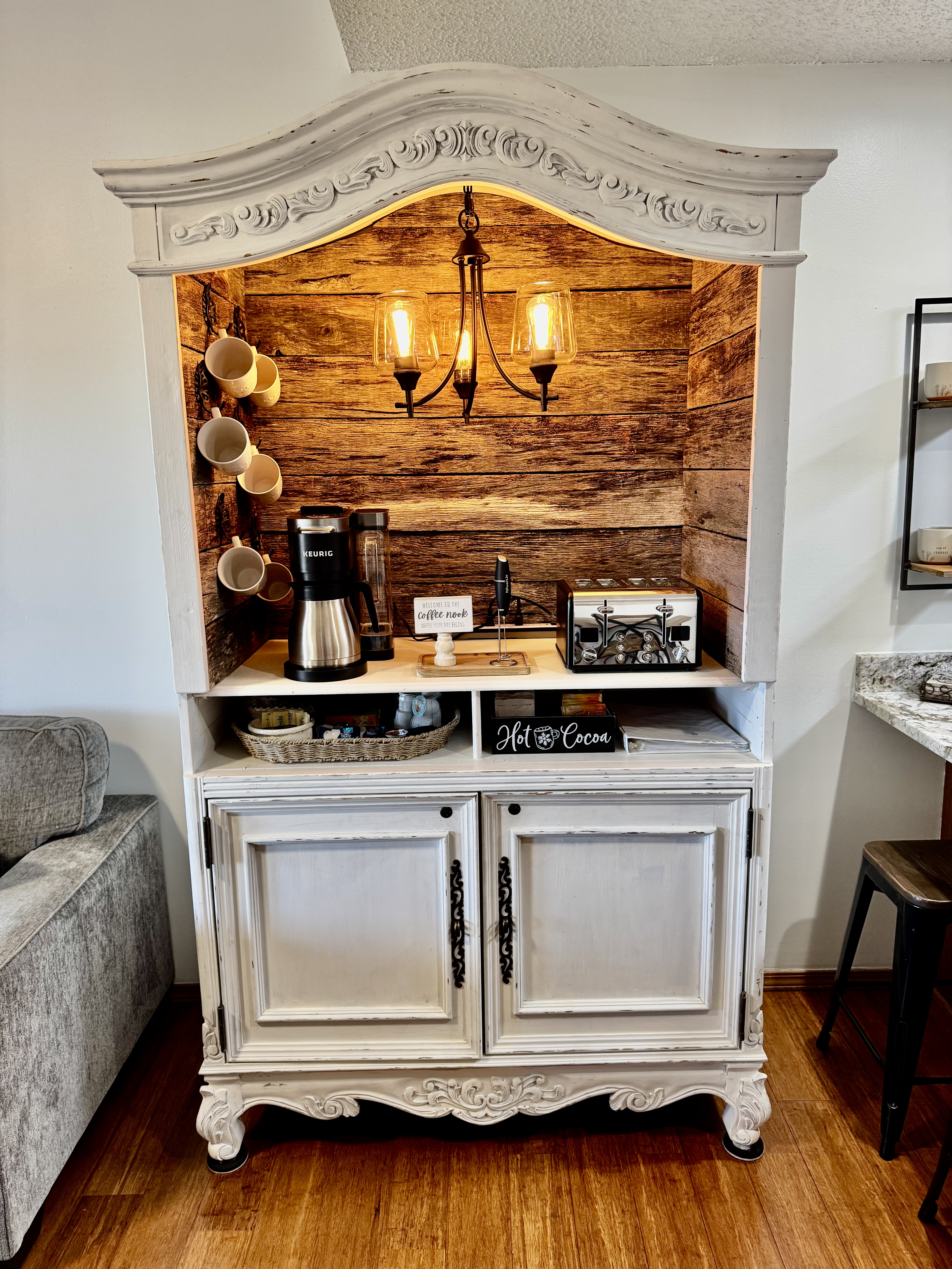 Coffee bar ready for mornings
