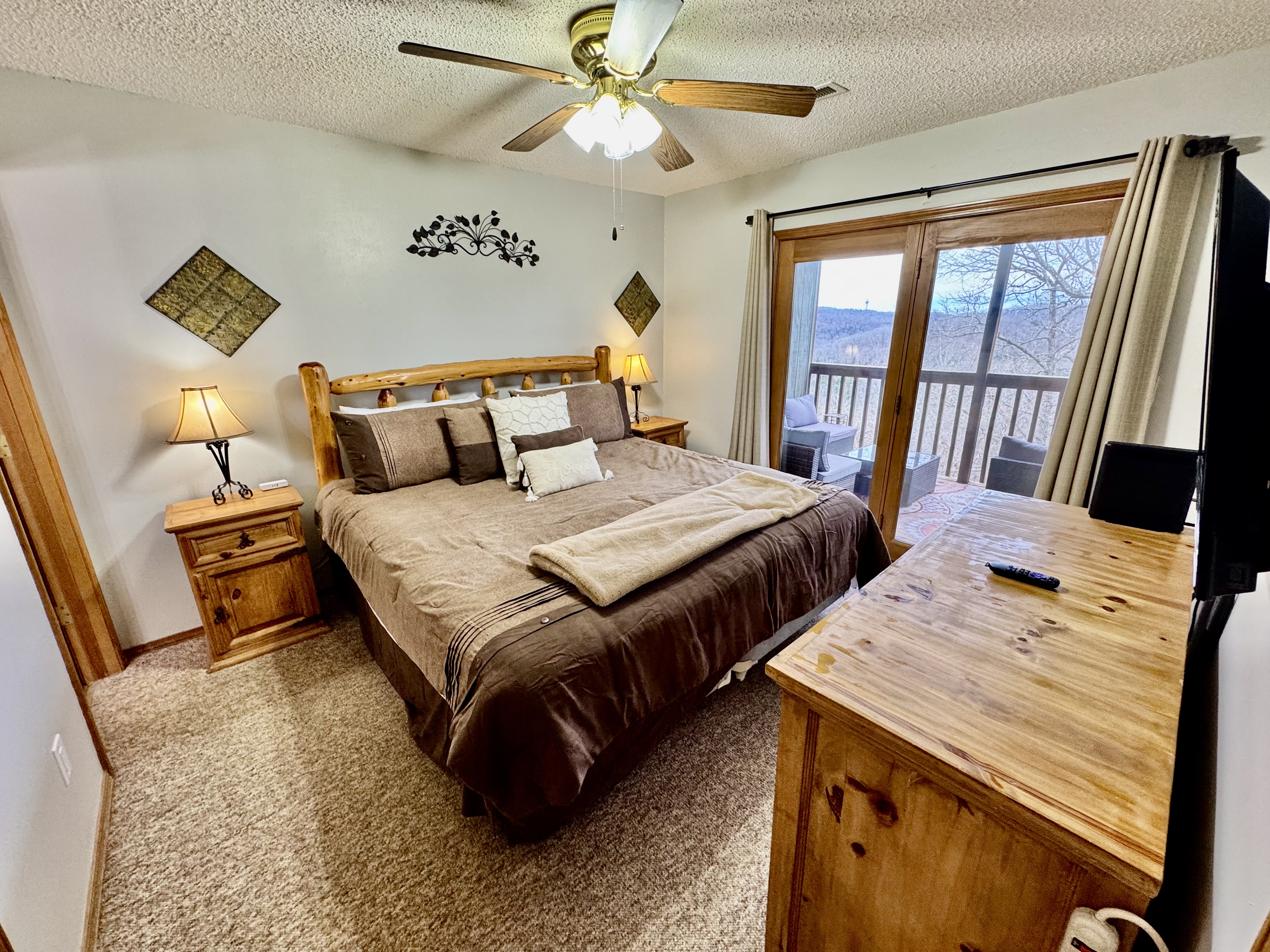 Cozy rustic living space
