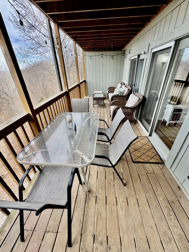 Woodland deck retreat