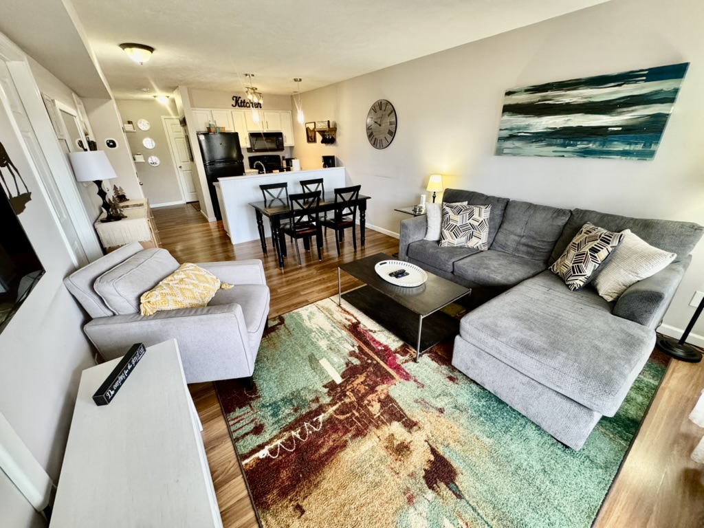 Open living and dining